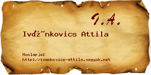 Ivánkovics Attila névjegykártya