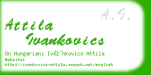 attila ivankovics business card